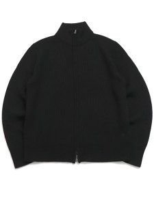 画像1: 【送料無料】REIGNING CHAMP MERINO RIB VINNIE TRACK JACKET BLACK (1)