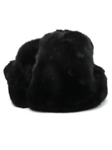 画像5: 【送料無料】KANGOL BLACK FAUX FUR TRAPPER (5)