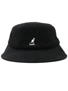 画像2: KANGOL PLUSH WAVE PUFF BUCKET BLACK (2)