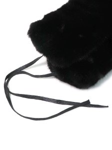 画像2: 【送料無料】KANGOL BLACK FAUX FUR TRAPPER (2)