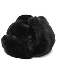 画像3: 【送料無料】KANGOL BLACK FAUX FUR TRAPPER (3)