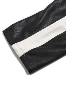 画像6: 【送料無料】FUBU FAUX LEATHER TRACK PANTS WHITE (6)