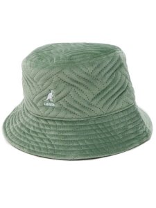 画像1: KANGOL PLUSH WAVE PUFF BUCKET SAGE GREEN (1)