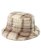 画像1: 【送料無料】KANGOL FAUX FUR BUCKET-BEIGE MULTI PLAID (1)