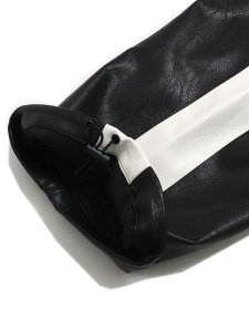 画像7: 【送料無料】FUBU FAUX LEATHER TRACK PANTS WHITE (7)