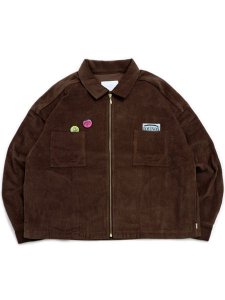 画像1: 【送料無料】WHIMSY SOCKS CORDUROY SHIRT JACKET BROWN (1)