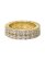 画像1: 【送料無料】KING ICE DOUBLE-ROW BRILLIANT-CUT GD VERMEIL RING (1)