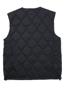 画像2: 【送料無料】SCHOTT TAION INNER DOWN VEST BLACK (2)