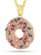 画像2: 【送料無料】KING ICE PINK DONUT 2.2" NECKLACE (2)