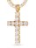 画像2: 【送料無料】KING ICE TENNIS CROSS 2.2" NECKLACE (2)