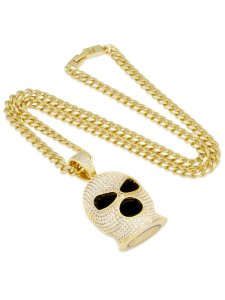 画像1: 【送料無料】KING ICE SKI MASK GOON 1.1" NECKLACE (1)