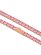 画像2: 【送料無料】KING ICE PINK TENNIS CHAIN 18" ROSE GOLD GD PLATED (2)