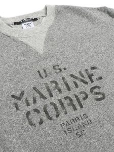 画像3: 【送料無料】AVIREX VINTAGE CREW SWEAT GREY (3)