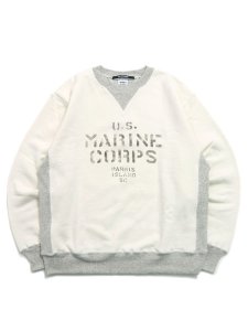 画像1: 【送料無料】AVIREX VINTAGE CREW SWEAT OFF WHITE (1)