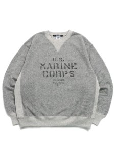 画像1: 【送料無料】AVIREX VINTAGE CREW SWEAT GREY (1)