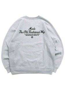 画像2: 【送料無料】ACAPULCO GOLD MESSED UP CREWNECK SWEATSHIRT HEATHER GRY (2)
