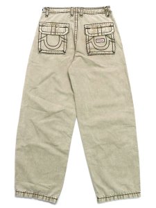 画像1: 【送料無料】TRUE RELIGION CARPENTER SUPER T BAGGY SCUFFED BEIGE (1)