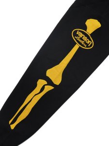 画像4: 【送料無料】VANSON SKELTON BONES THERMAL LS TEE BLACK/YELLOW (4)