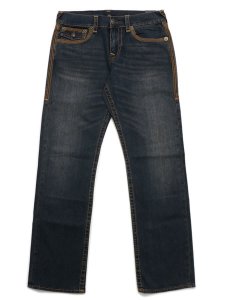 画像2: 【送料無料】TRUE RELIGION RICKY STR SUPER T FLATLOCK GREENLAND DKW (2)