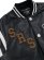 画像4: 【送料無料】TRUE RELIGION RETRO VARSITY JACKET BLACK (4)