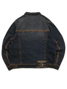 画像2: 【送料無料】TRUE RELIGION SUPER T FLATLOCK DNM TRUCKER GREENLAND DKW (2)