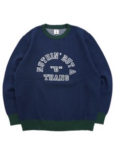 画像1: 【送料無料】EXPANSION SN NOTHING BUT G SWEATER NAVY/GREEN (1)