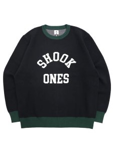 画像1: 【送料無料】EXPANSION SB SHOOK ONES SWEATER BLACK/GREEN (1)