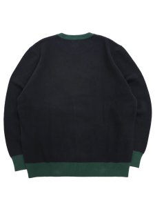 画像2: 【送料無料】EXPANSION SB SHOOK ONES SWEATER BLACK/GREEN (2)