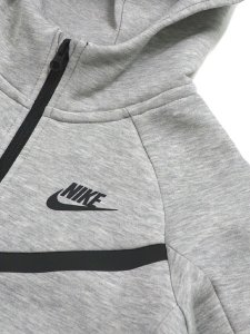画像3: 【送料無料】【KIDS】NIKE YTH TECH FLEECE FULL ZIP HOODIE-DK GY H (3)