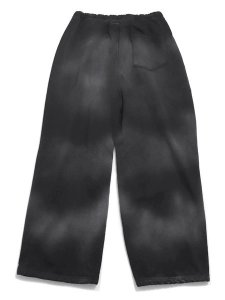 画像2: 【送料無料】MOOJI MOOJI SWEAT 04 PANTS AGED BLACK (2)