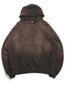 画像1: 【送料無料】MOOJI MOOJI OVERSIZED CROP HOODIE AGED BROWN (1)