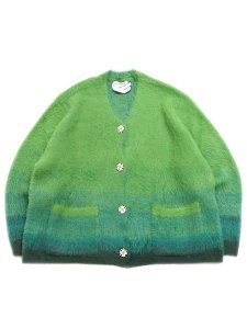 画像1: 【送料無料】WNTD APPAREL MOHAIR CARDIGAN GRASSY GREEN (1)