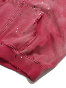 画像4: 【送料無料】MOOJI MOOJI OVERSIZE ZIP UP HOODIE STREET RED (4)