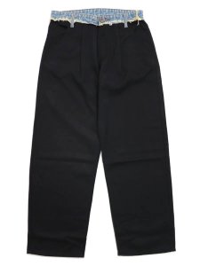 画像1: 【送料無料】WNTD APPAREL DENIM WAISTBAND TROUSERS (1)