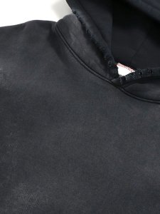 画像3: 【送料無料】MOOJI MOOJI OVERSIZED CROP HOODIE AGED BLACK (3)