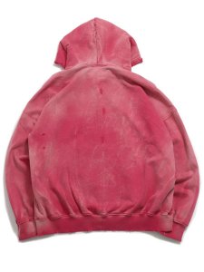 画像2: 【送料無料】MOOJI MOOJI OVERSIZE ZIP UP HOODIE STREET RED (2)