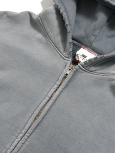 画像3: 【送料無料】MOOJI MOOJI OVERSIZE ZIP UP HOODIE AGED GREY (3)
