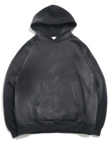 画像1: 【送料無料】MOOJI MOOJI OVERSIZED CROP HOODIE AGED BLACK (1)