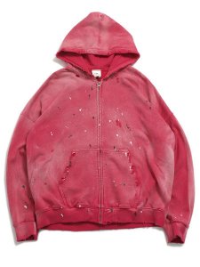 画像1: 【送料無料】MOOJI MOOJI OVERSIZE ZIP UP HOODIE STREET RED (1)