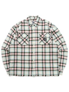 画像1: 【送料無料】BILLIONAIRE BOYS CLUB BB DUST STORM CROPPED JACQUARD PLAID SHIRT (1)
