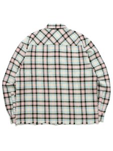 画像2: 【送料無料】BILLIONAIRE BOYS CLUB BB DUST STORM CROPPED JACQUARD PLAID SHIRT (2)