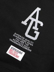 画像3: 【送料無料】ACAPULCO GOLD REFLECTIVE AG SIGNATURE SNAP HOODED SWEAT (3)