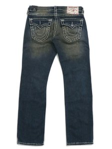 画像1: 【送料無料】TRUE RELIGION RICKY SUPER T DISTRESSED STR MENSWEAR DKW (1)