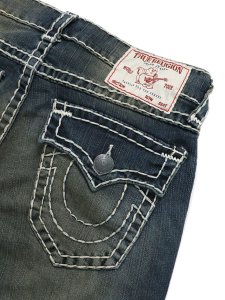 画像5: 【送料無料】TRUE RELIGION RICKY SUPER T DISTRESSED STR MENSWEAR DKW (5)