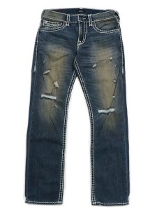 画像2: 【送料無料】TRUE RELIGION RICKY SUPER T DISTRESSED STR MENSWEAR DKW (2)