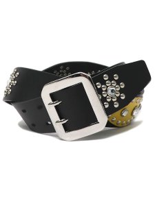 画像1: RAISE8 APPAREL 38MM LEATHER BELT JAMAICA/SILVER (1)