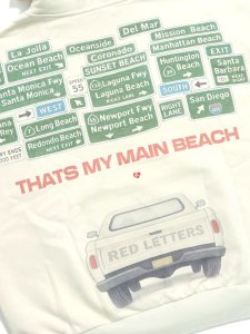 画像4: 【送料無料】RED LETTERS MAIN BEACH SCATTERED HOODIE (4)