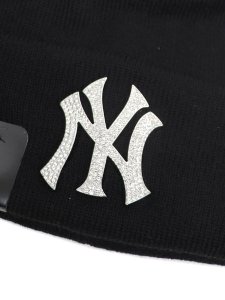 画像3: NEW ERA BASIC CUFF KNIT RHINESTONE BADGE YANKEES (3)