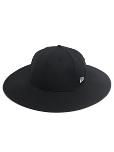 画像1: NEW ERA FITTED LONG BRIM HAT BLACK (1)