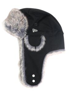 画像1: NEW ERA TRAPPER WOOL BLACK (1)